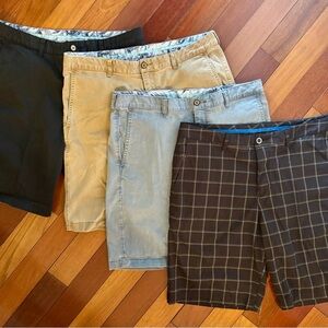 Tommy Bahama Men's Flat Front Shorts - Black, Tan, Gray, Brown